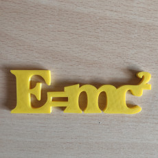 Picture of print of Science Fun! E=mc2 Magnet