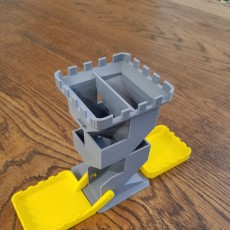 Picture of print of Dice Tower with Fold-Up Trays