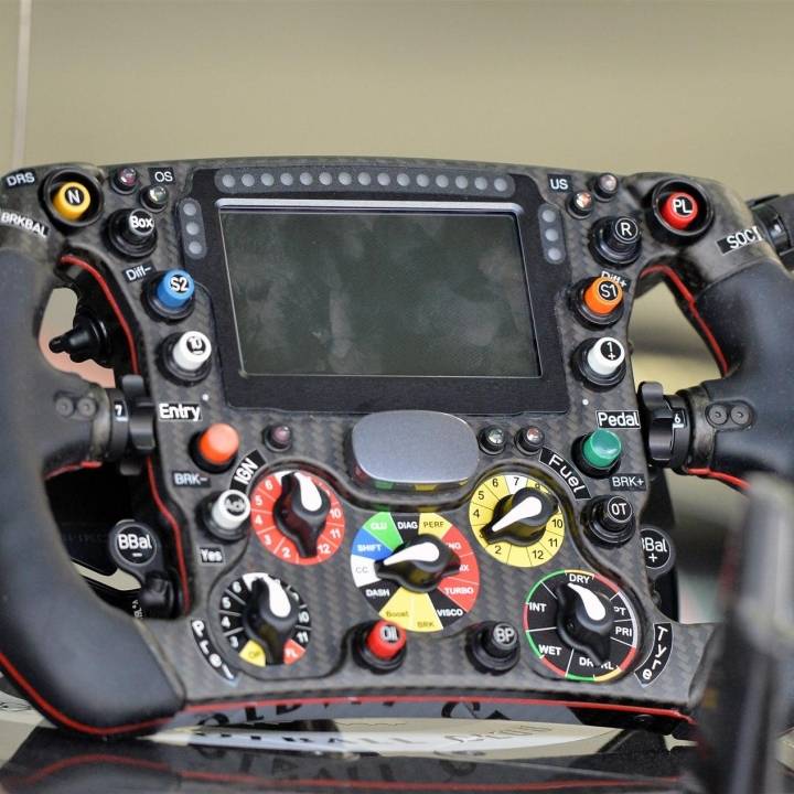 Formula 1 steering wheel replica image