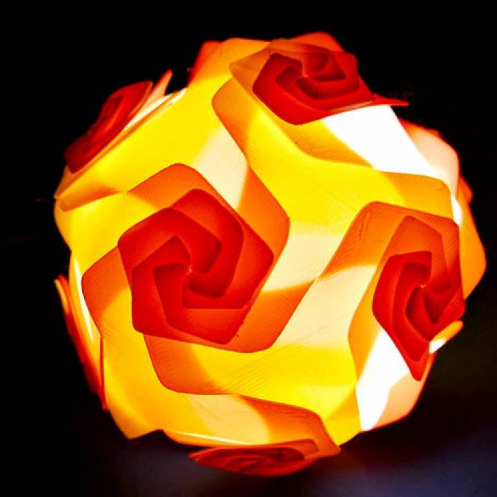 Nylon Filament Puzzle Lamp Shade image