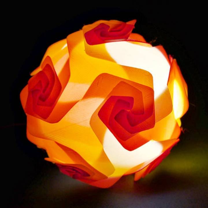 Nylon Filament Puzzle Lamp Shade image