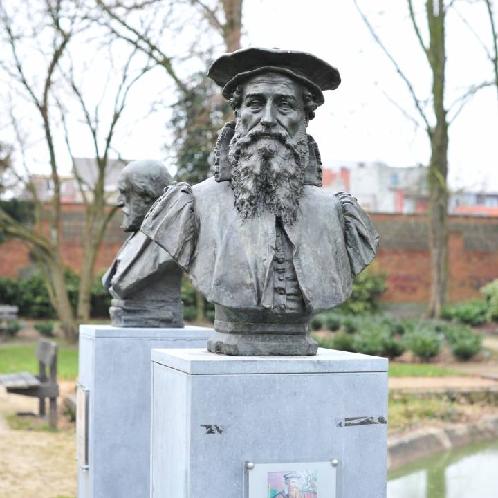 Bust of Gerardus Mercator in Sint-Niklaas, Belgium image
