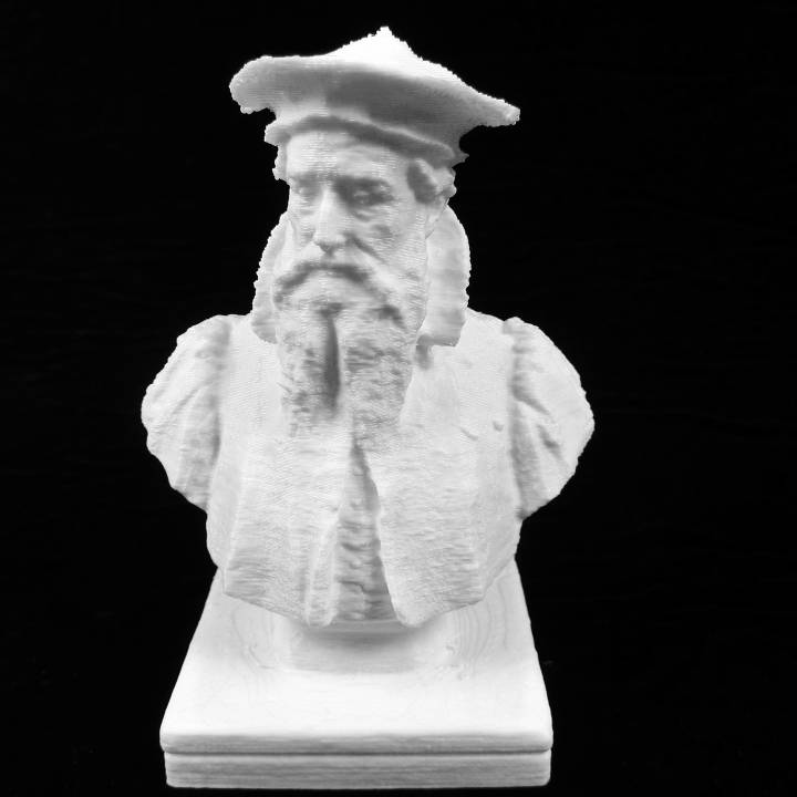 Bust of Gerardus Mercator in Sint-Niklaas, Belgium image