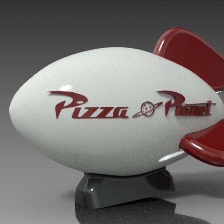 3D Printable Pizza Planet Rocket Toy Story by Davide Giordano