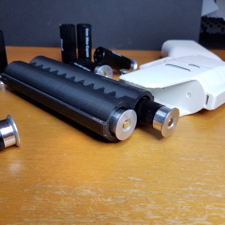 3D Printable Wastelander's Rebuttal, airsoft over/under shotgun pistol ...