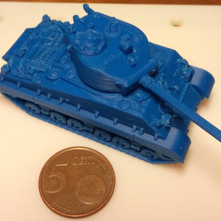 Sherman M4A3 76 mm 1:100 scale image
