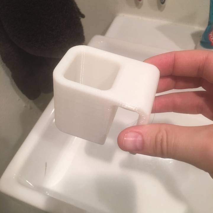 3D Printable Ikea Hack Hair Straightener Holder for LILLÅNGEN sink by