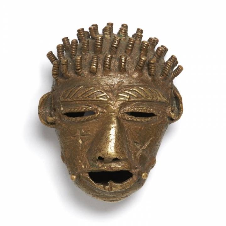 Gold weight in the form of a Human Male Head at The British Museum, London image
