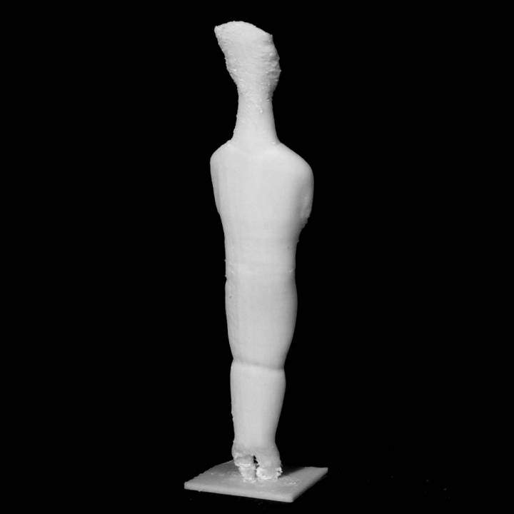 Figurine of a woman (Spedos type) at The British Museum, London image