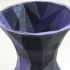 Simple Faceted Vase print image