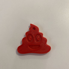 Picture of print of Poop Emoji Keychain