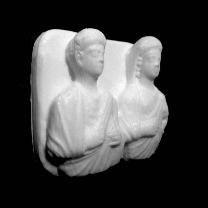 Funerary bust of Bosh and his wife Shalma at The State Hermitage Museum, St Petersburg image