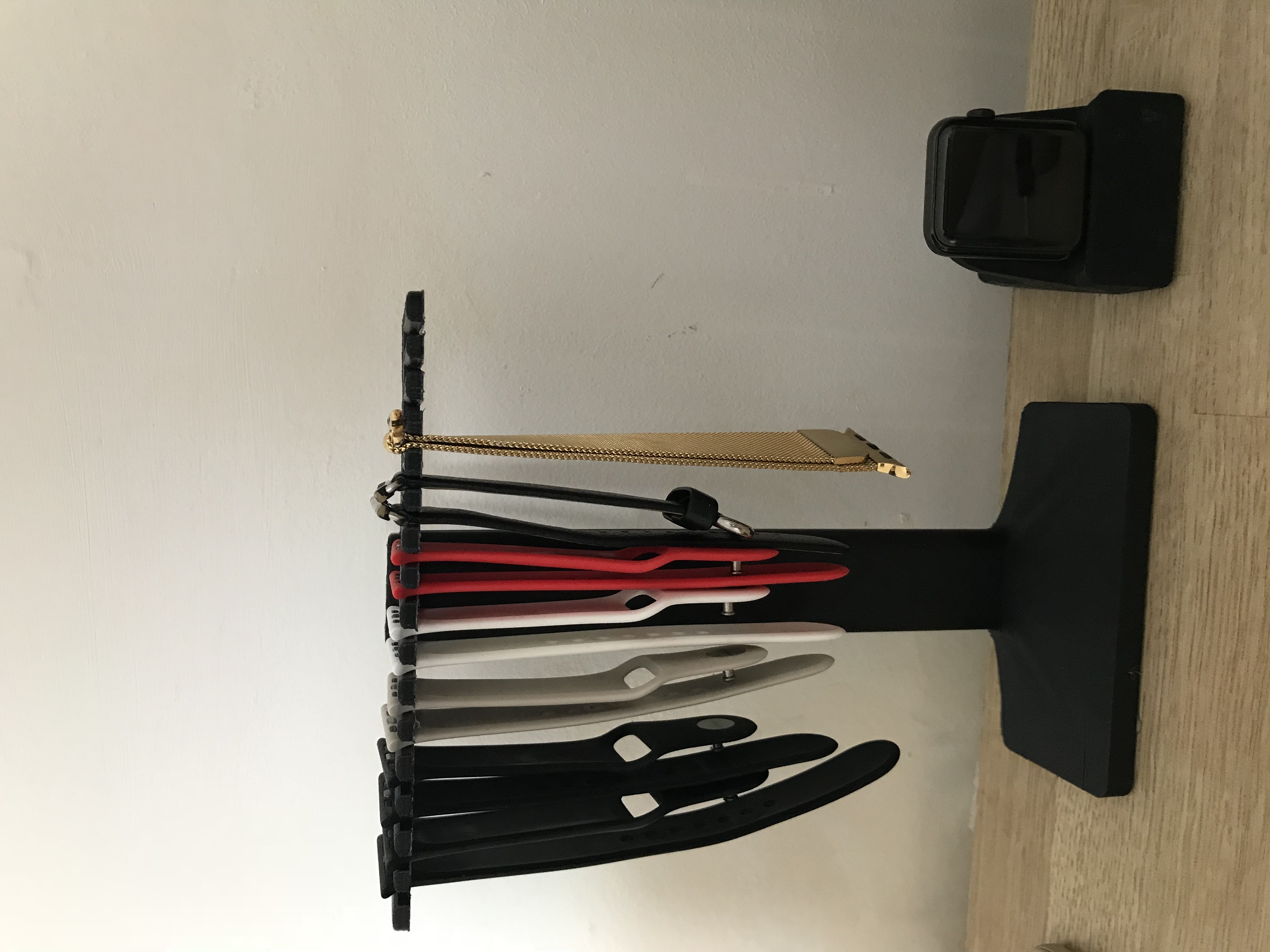 3D Printable Apple Watch band holder by MrCrankyface