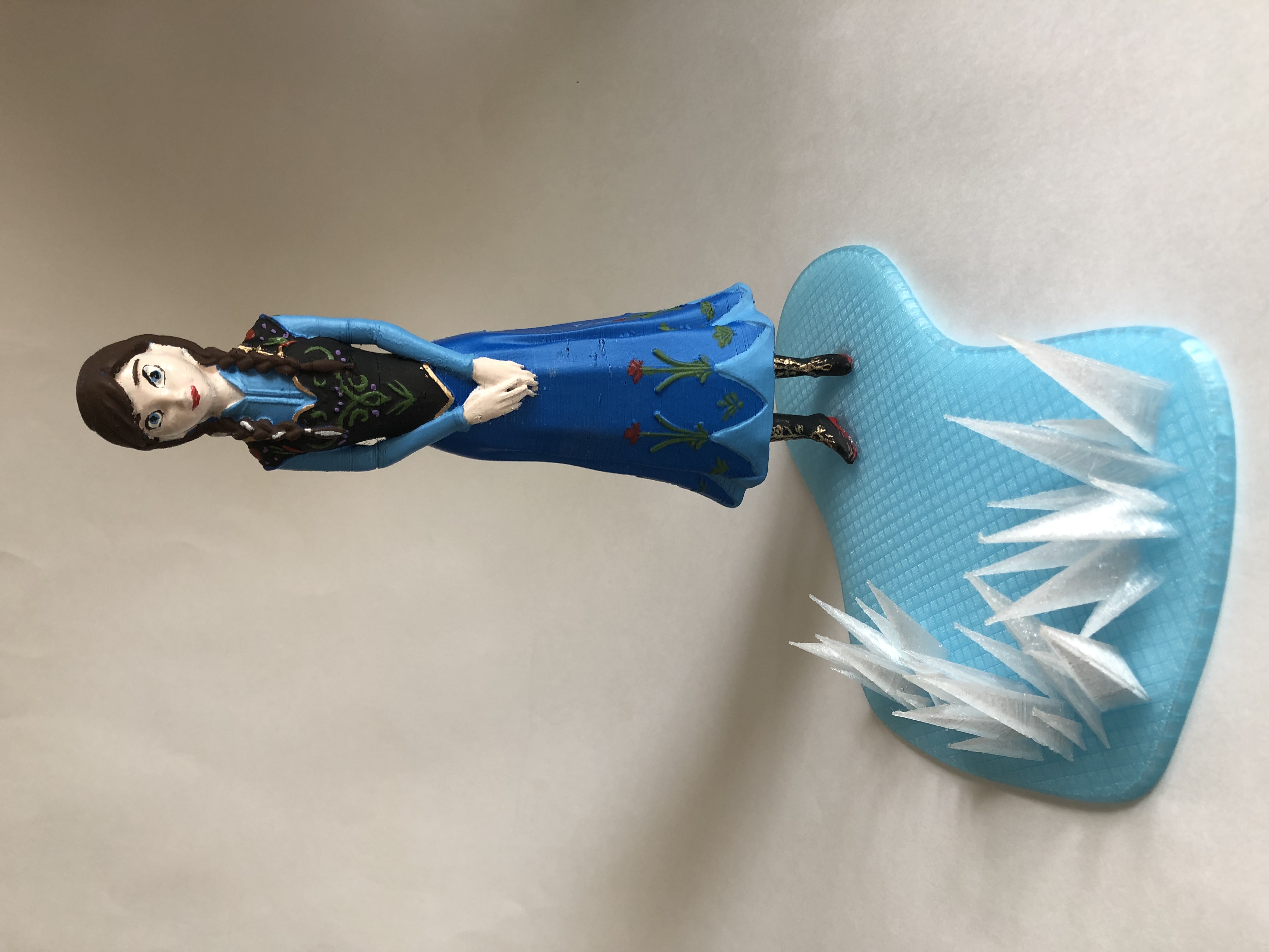 3D Printable Anna from 2013 Frozen by Tanya Wiesner