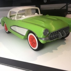 Picture of print of Chevy corvette