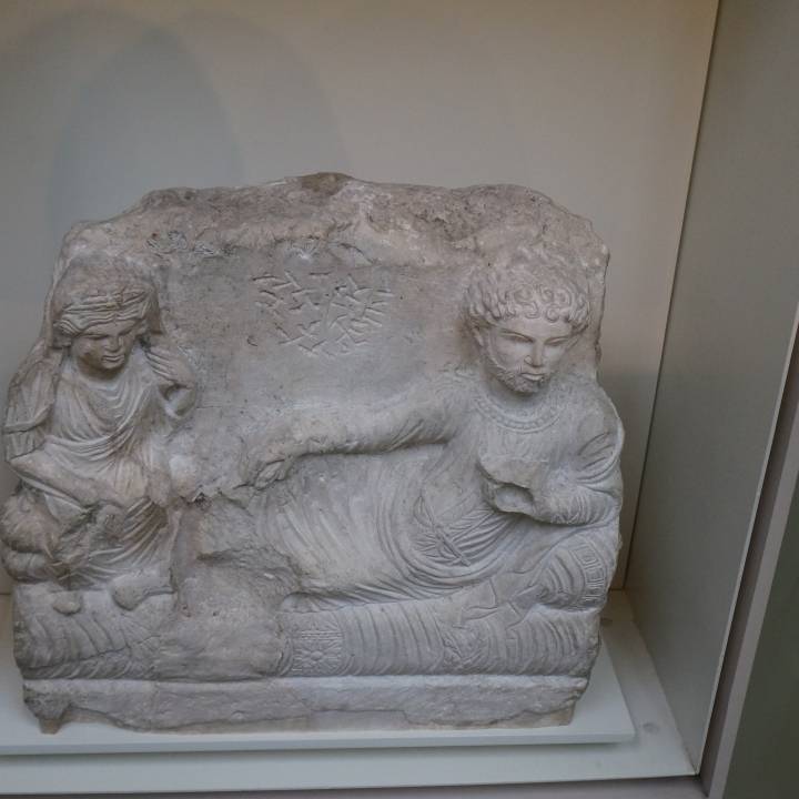 Unnamed couple at The British Museum, London image
