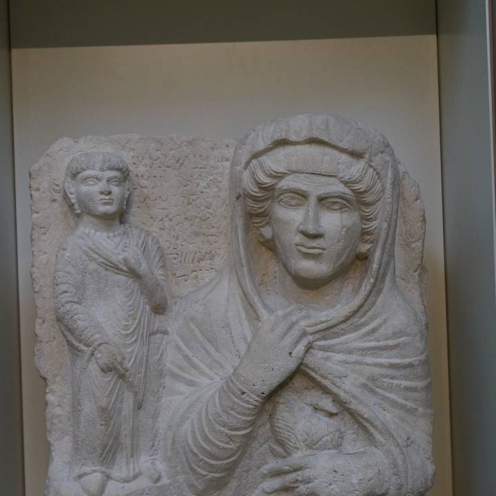Shalmat and Shalmat her mother at The British Museum, London image