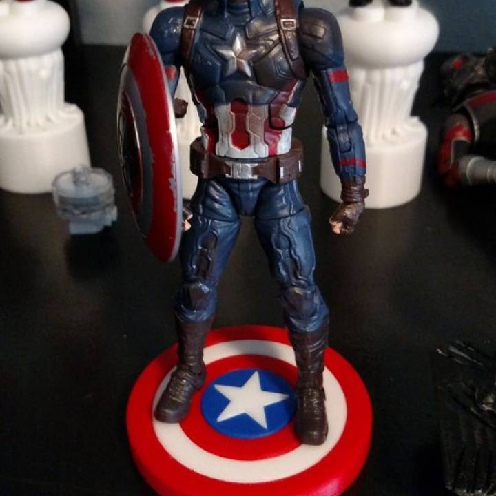 Captain America Display Stand for Marvel Legends Figures image