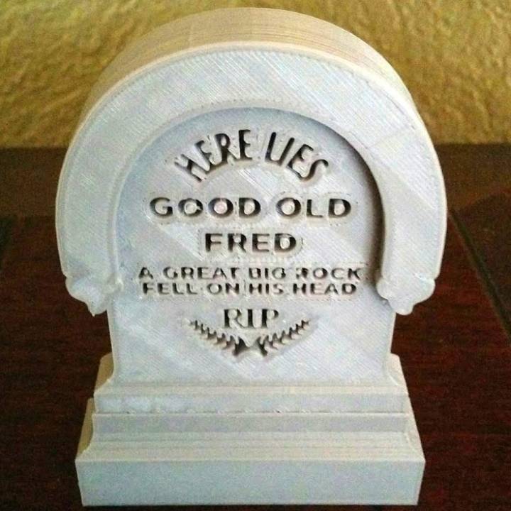 Haunted Mansion Tombstone - Here Lies Good Old Fred image