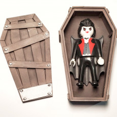Picture of print of Halloween Coffin pot decoration