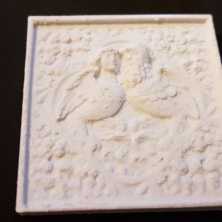 Harpie couple relief image