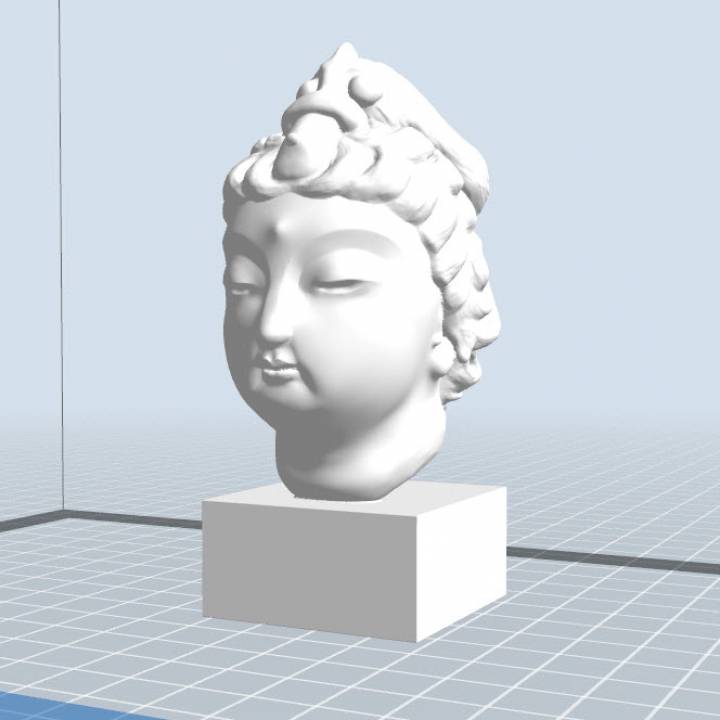 Head of little Buddha image