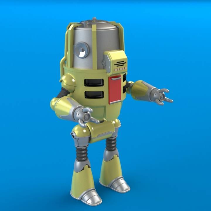 3D Printable Fallout 4 - Buddy Protectron By Daniel Lilygreen