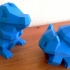 Low-Poly Bulbasaur - Multi and Dual Extrusion version print image
