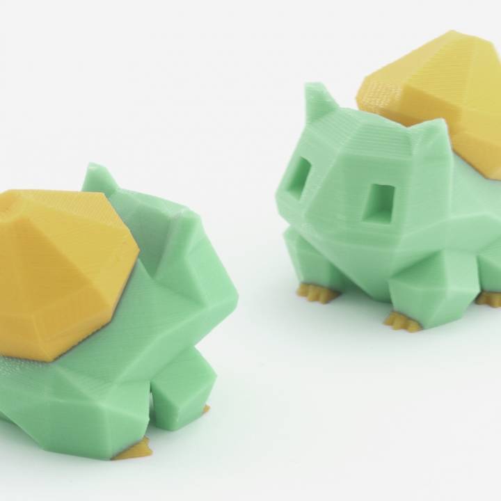 Low-Poly Bulbasaur - Multi and Dual Extrusion version image