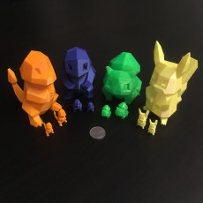 Picture of print of Low-Poly Pikachu - Multi and Dual Extrusion version