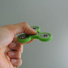 Picture of print of Knurled Tri-Spinner EDC Fidget Widget / Triple Bearing Spinner