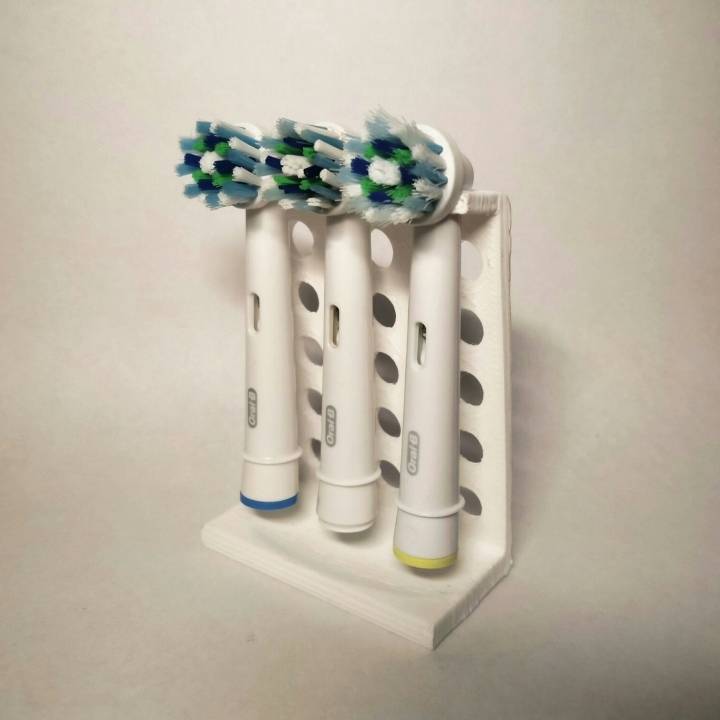 3D Printable Electric toothbrush heads holder by Stefano Chiappalone