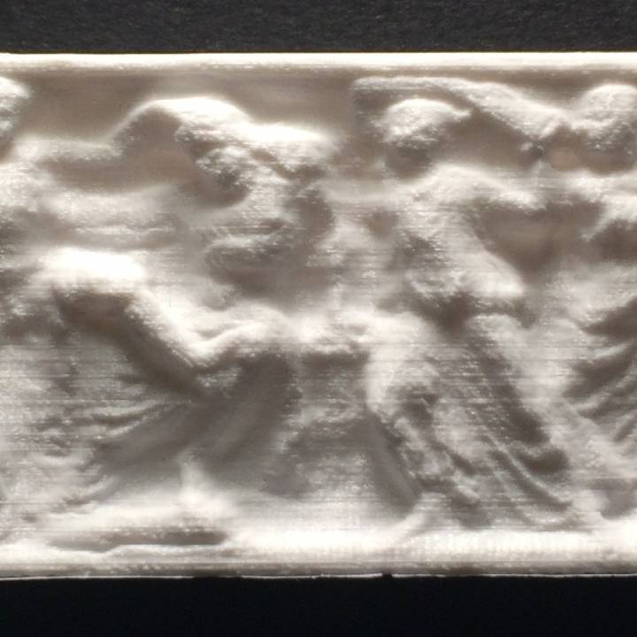 3D Printable Orestes Killing Aegisthus and Clytemnestra by Scan The World