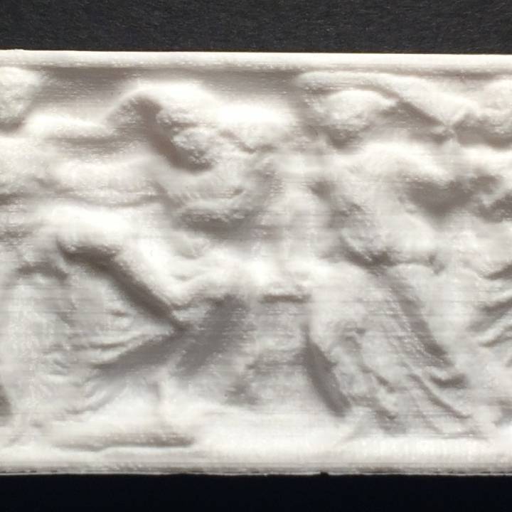 3D Printable Orestes Killing Aegisthus and Clytemnestra by Scan The World