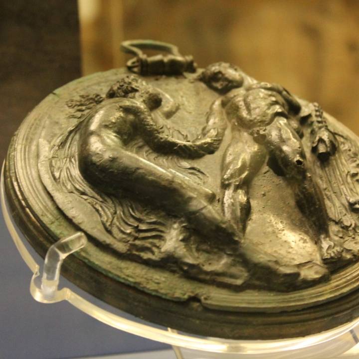 Herakles attempting to abduct the nymph Auge image
