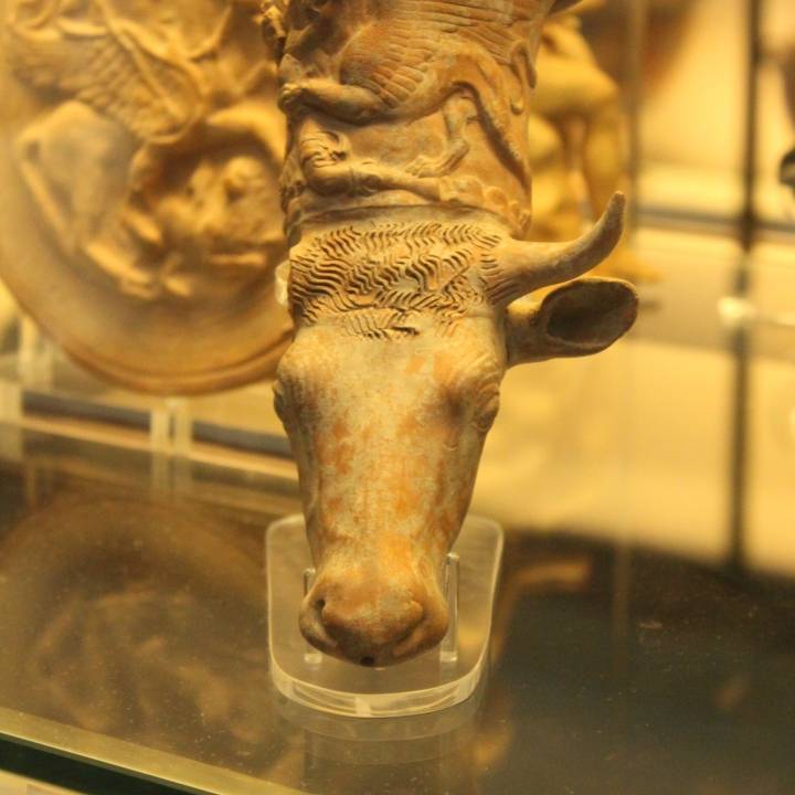 Rhyton with Relief of a Griffin attacking an Amazon image