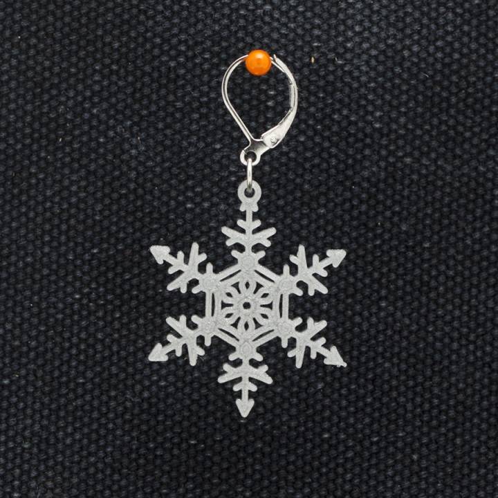 Earrings Snowflake 2 image