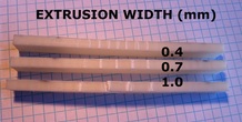 Extrusion Width Testing of 3D Printed Specimens image