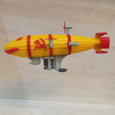 Picture of print of Kirov airship from Red Alert