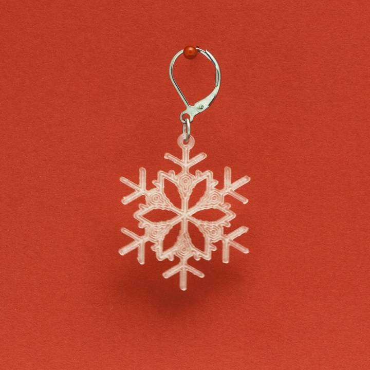 Earrings Snowflake 4 image