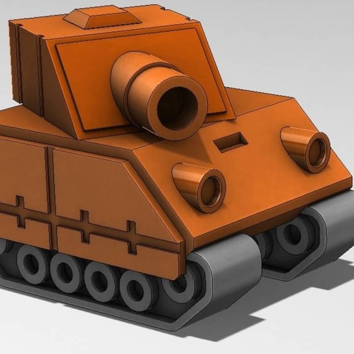 3D Printable Tank Model by Michael Graham