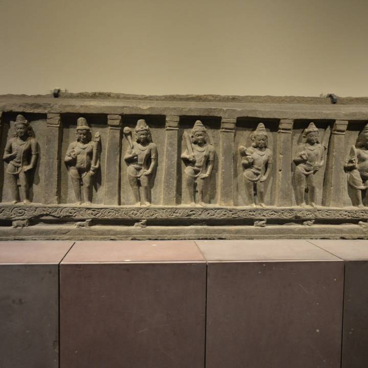 Lintel with Ganesha and the Eight Dikpalas image