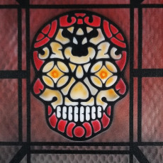 Picture of print of Sugar Skull Halloween Decoration