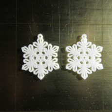 Picture of print of Earrings Snowflake 5