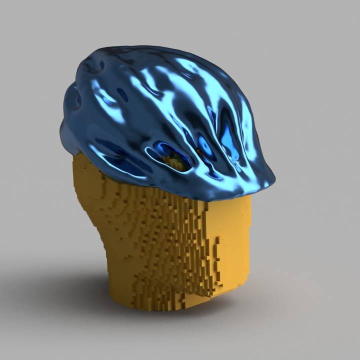 Headphone/helmet stand image