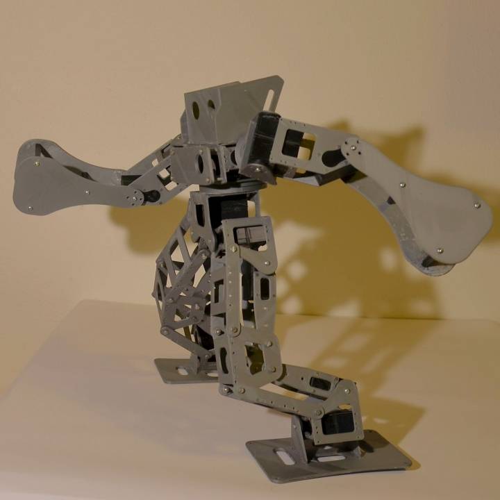 3D Printable Boxing Robot (Zero Light Version) by Anthony Lu