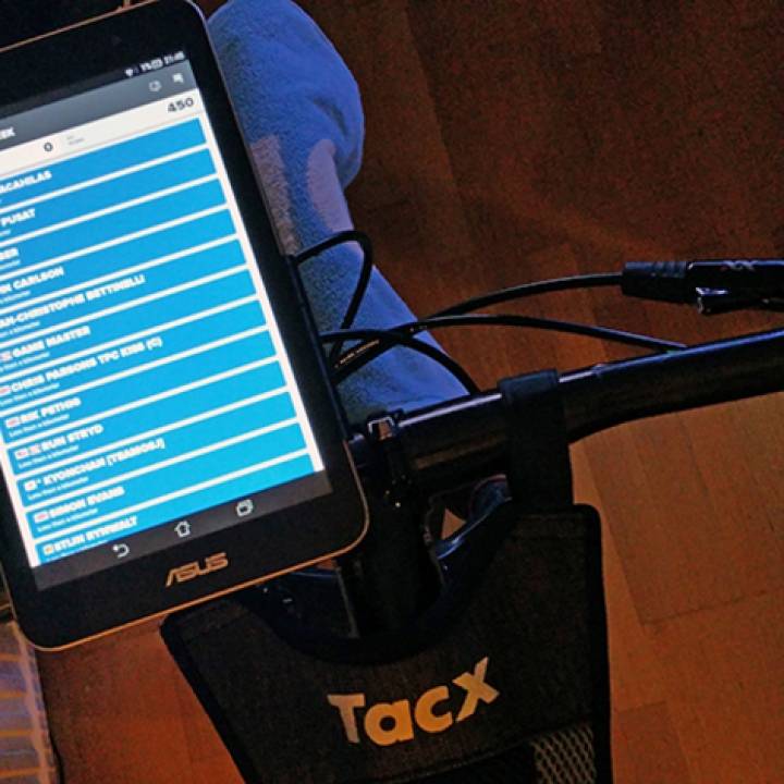 3D Printable Garmin & Tacx tablet/smartphone holders by Patrik Rosén
