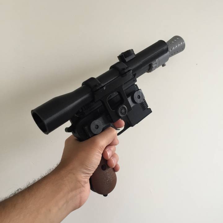 3D Printable Model kit Han Solo s DL 44 Heavy Blaster Pistol by Sergio Romero