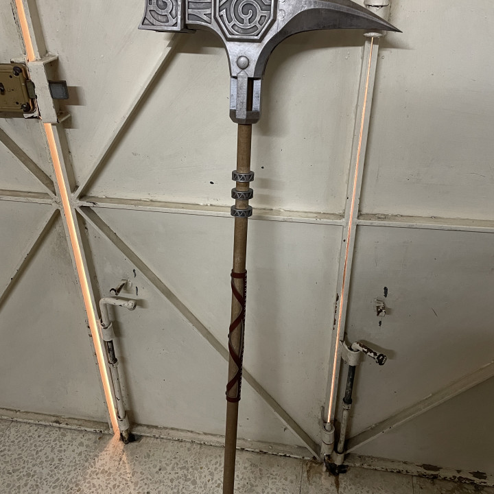Skyrim Steel Warhammer Pommel and Shaft Rings image