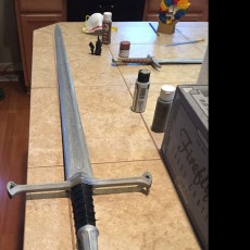 Picture of print of Andúril (Aragorn's sword) - Lord of The Rings